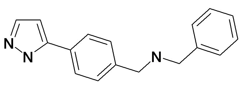 Benzyl-[4-(2H-pyrazol-3-yl)-benzyl]-amine