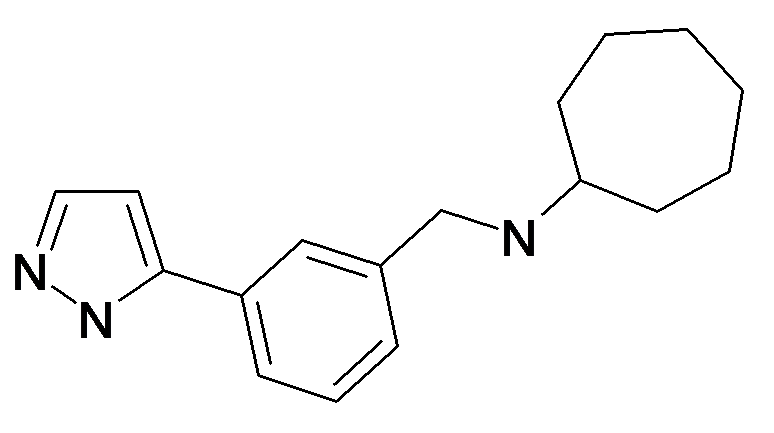 Cycloheptyl-[3-(2H-pyrazol-3-yl)-benzyl]-amine