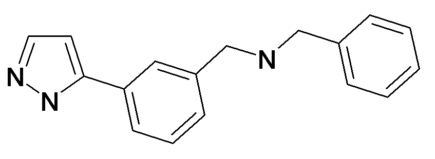 Benzyl-[3-(2H-pyrazol-3-yl)-benzyl]-amine