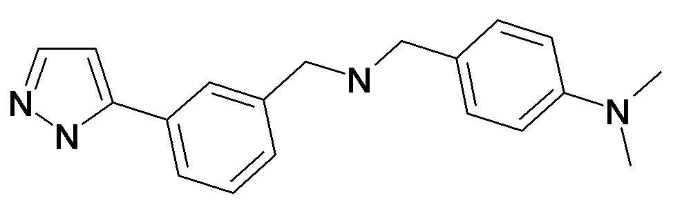 Dimethyl-(4-{[3-(2H-pyrazol-3-yl)-benzylamino]-methyl}-phenyl)-amine