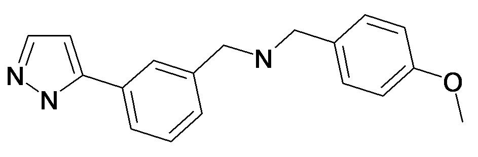 (4-Methoxy-benzyl)-[3-(2H-pyrazol-3-yl)-benzyl]-amine
