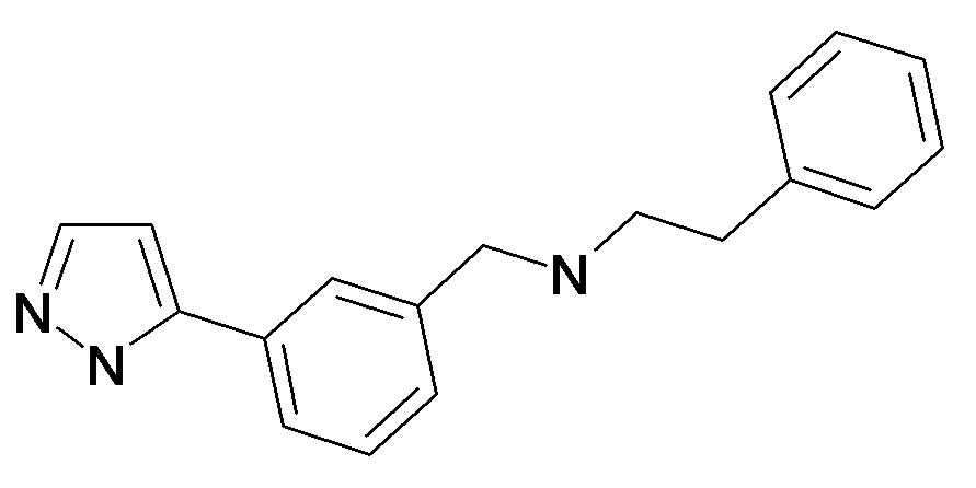 Phenethyl-[3-(2H-pyrazol-3-yl)-benzyl]-amine