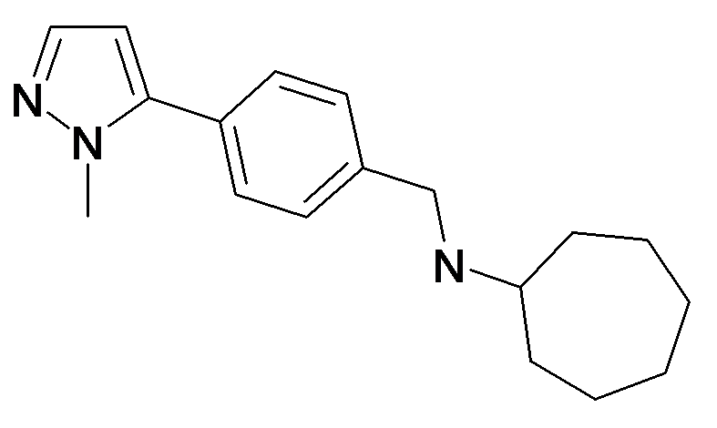 Cycloheptyl-[4-(2-methyl-2H-pyrazol-3-yl)-benzyl]-amine