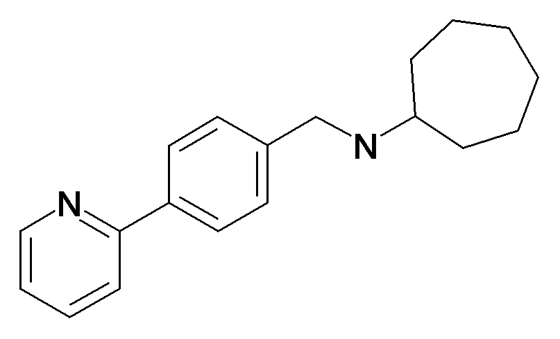 Cycloheptyl-(4-pyridin-2-yl-benzyl)-amine