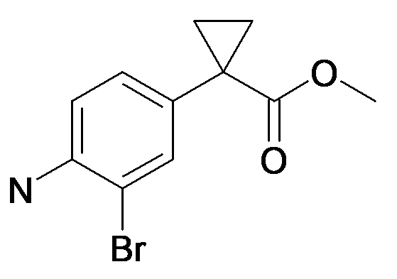 1-(4-Amino-3-bromo-phenyl)-cyclopropanecarboxylic acid methyl ester