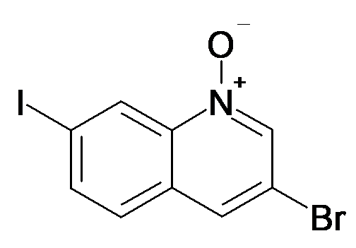 3-Bromo-7-iodo-quinoline 1-oxide