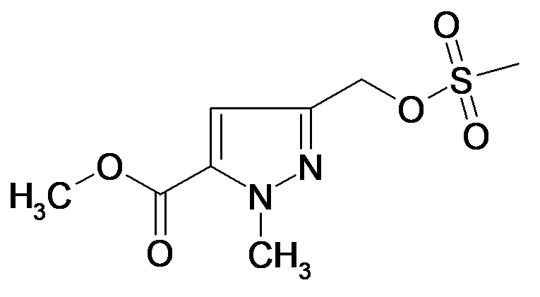5-Methanesulfonyloxymethyl-2-methyl-2H-pyrazole-3-carboxylic acid methyl ester
