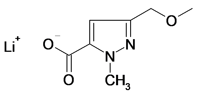 Lithium; 5-methoxymethyl-2-methyl-2H-pyrazole-3-carboxylate