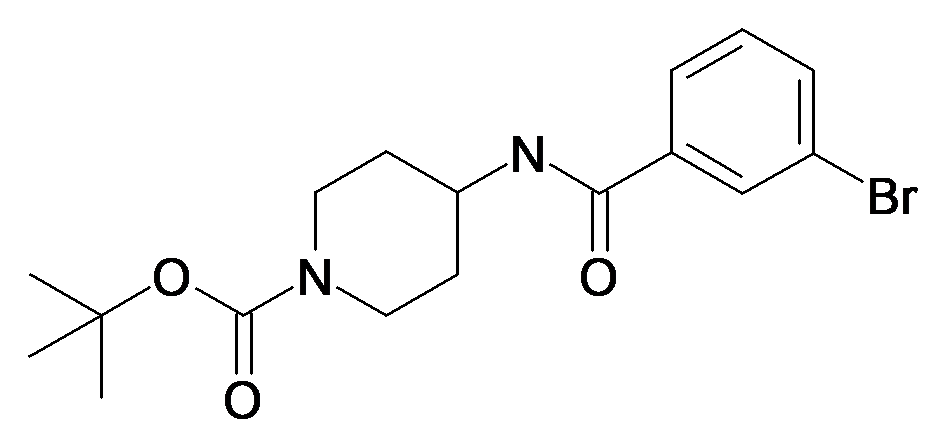 4-(3-Bromo-benzoylamino)-piperidine-1-carboxylic acid tert-butyl ester