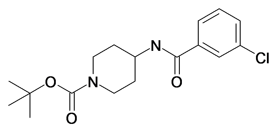4-(3-Chloro-benzoylamino)-piperidine-1-carboxylic acid tert-butyl ester