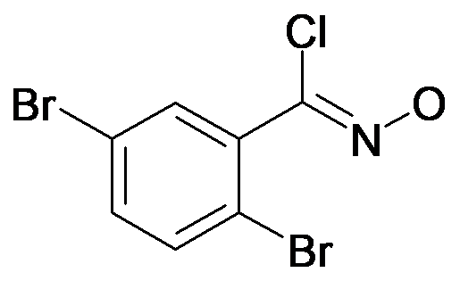 2,5-Dibromo-N-hydroxybenzene-1-carbonimidoyl chloride
