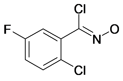 2-Chloro-5-fluoro-N-hydroxybenzenecarboximidoyl chloride