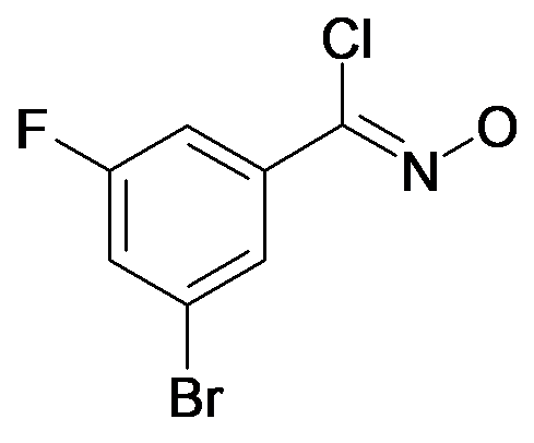 3-Bromo-5-fluoro-N-hydroxybenzenecarboximidoyl chloride