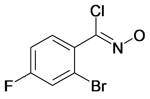 2-Bromo-4-fluoro-N-hydroxybenzenecarboximidoyl chloride