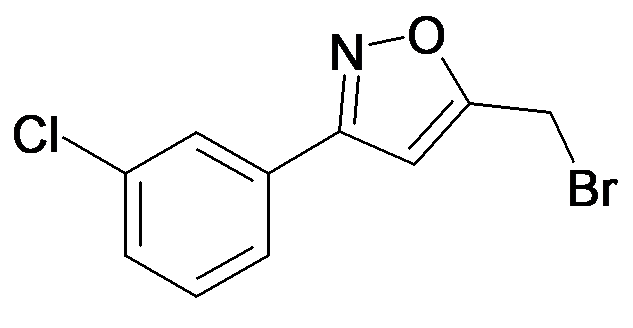 5-Bromomethyl-3-(3-chloro-phenyl)-isoxazole