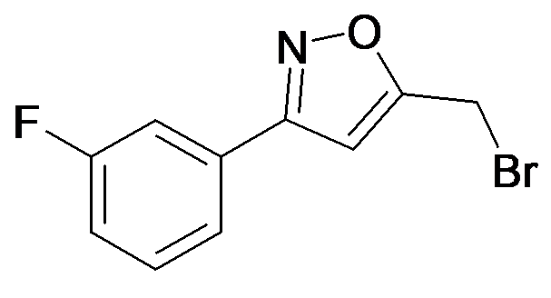 5-Bromomethyl-3-(3-fluoro-phenyl)-isoxazole