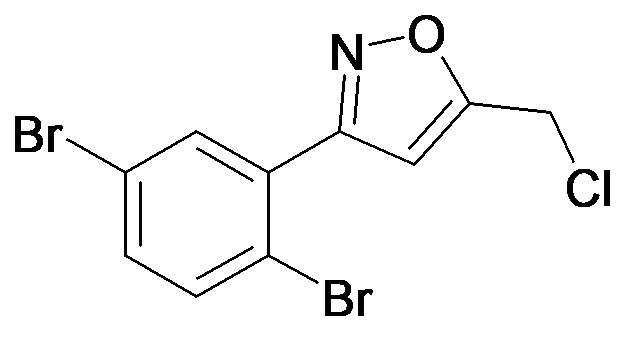 5-Chloromethyl-3-(2,5-dibromo-phenyl)-isoxazole