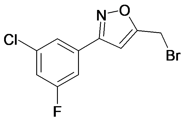 5-Bromomethyl-3-(3-chloro-5-fluoro-phenyl)-isoxazole