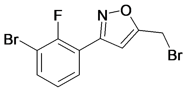 3-(3-Bromo-2-fluoro-phenyl)-5-bromomethyl-isoxazole