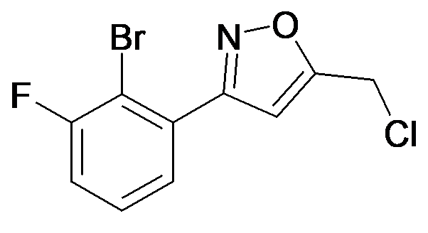 3-(2-Bromo-3-fluoro-phenyl)-5-chloromethyl-isoxazole