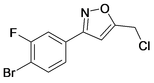 3-(4-Bromo-3-fluoro-phenyl)-5-chloromethyl-isoxazole