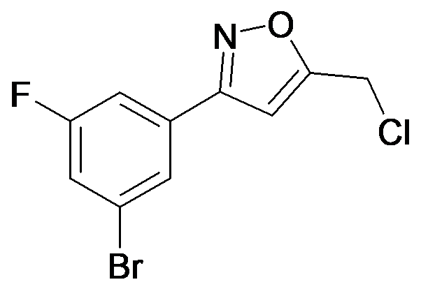 3-(3-Bromo-5-fluoro-phenyl)-5-chloromethyl-isoxazole