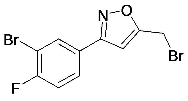 3-(3-Bromo-4-fluoro-phenyl)-5-bromomethyl-isoxazole