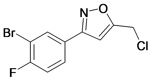 3-(3-Bromo-4-fluoro-phenyl)-5-chloromethyl-isoxazole