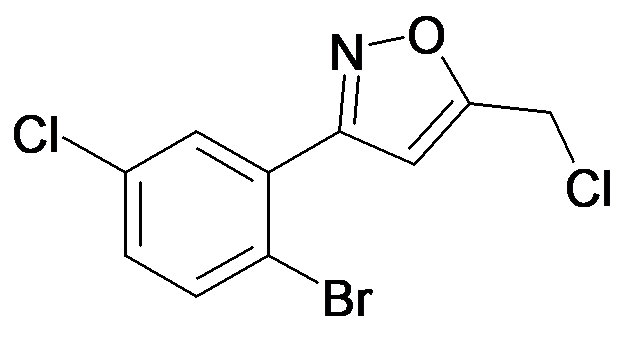 3-(2-Bromo-5-chloro-phenyl)-5-chloromethyl-isoxazole