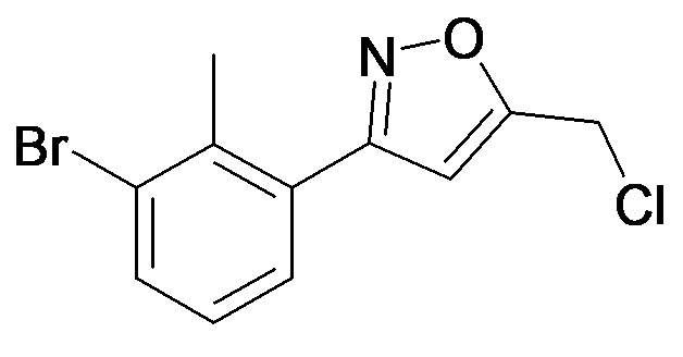 3-(3-Bromo-2-methyl-phenyl)-5-chloromethyl-isoxazole