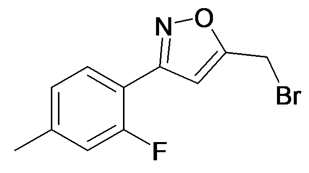 5-Bromomethyl-3-(2-fluoro-4-methyl-phenyl)-isoxazole