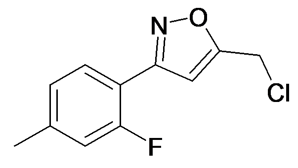 5-Chloromethyl-3-(2-fluoro-4-methyl-phenyl)-isoxazole
