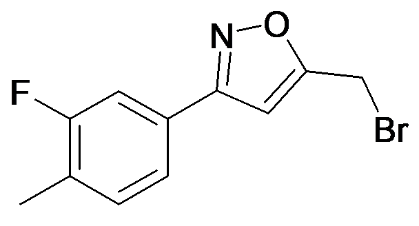 5-Bromomethyl-3-(3-fluoro-4-methyl-phenyl)-isoxazole