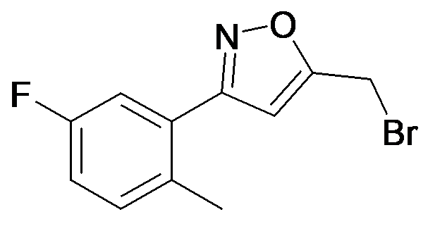 5-Bromomethyl-3-(5-fluoro-2-methyl-phenyl)-isoxazole