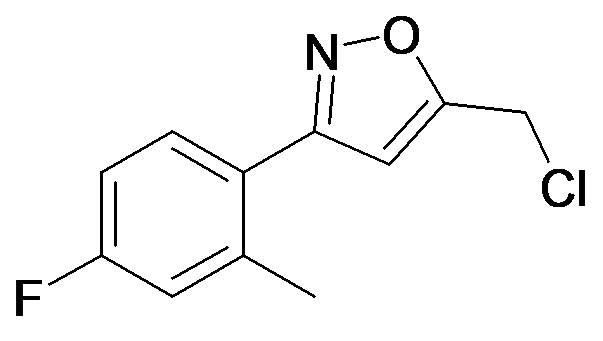 5-Chloromethyl-3-(4-fluoro-2-methyl-phenyl)-isoxazole