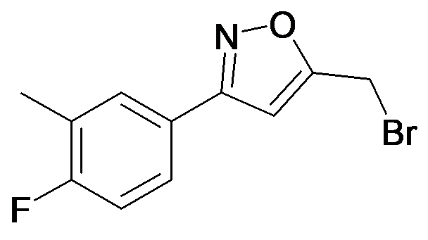 5-Bromomethyl-3-(4-fluoro-3-methyl-phenyl)-isoxazole