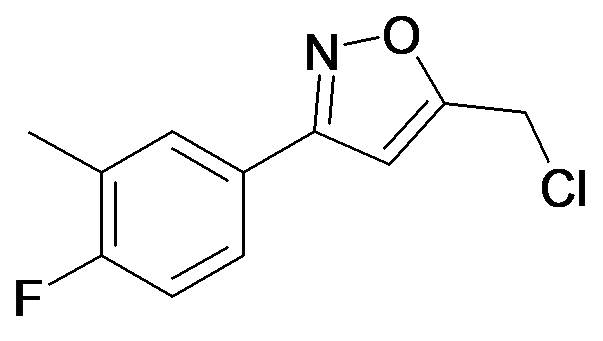 5-Chloromethyl-3-(4-fluoro-3-methyl-phenyl)-isoxazole