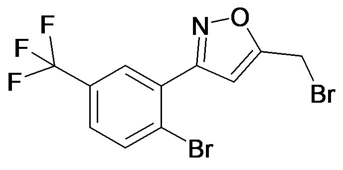5-Bromomethyl-3-(2-bromo-5-trifluoromethyl-phenyl)-isoxazole