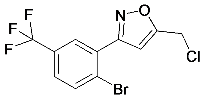 3-(2-Bromo-5-trifluoromethyl-phenyl)-5-chloromethyl-isoxazole
