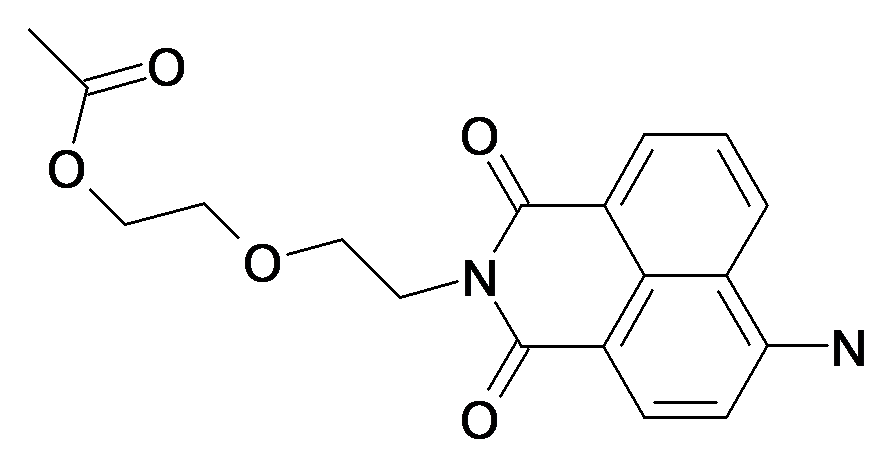 Acetic acid 2-[2-(6-amino-1,3-dioxo-1H,3H-benzo[de]isoquinolin-2-yl)-ethoxy]-ethyl ester