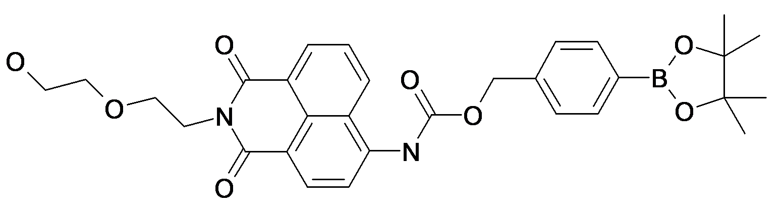 {2-[2-(2-Hydroxy-ethoxy)-ethyl]-1,3-dioxo-2,3-dihydro-1H-benzo[de]isoquinolin-6-yl}-carbamic acid 4-(4,4,5,5-tetramethyl-[1,3,2]dioxaborolan-2-yl)-benzyl ester
