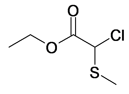 Chloro-methylsulfanyl-acetic acid ethyl ester