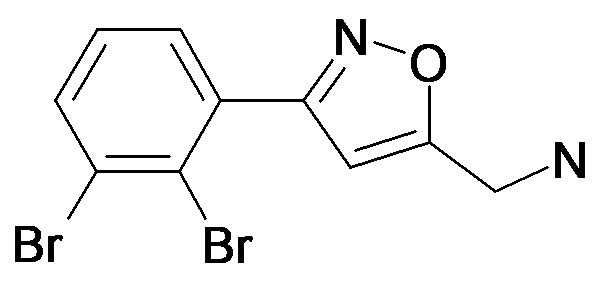 C-[3-(2,3-Dibromo-phenyl)-isoxazol-5-yl]-methylamine