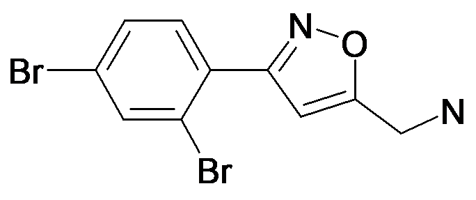 C-[3-(2,4-Dibromo-phenyl)-isoxazol-5-yl]-methylamine