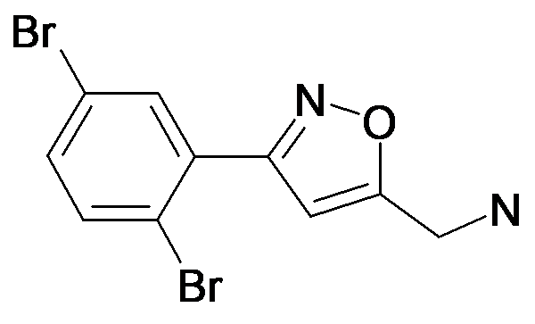 C-[3-(2,5-Dibromo-phenyl)-isoxazol-5-yl]-methylamine