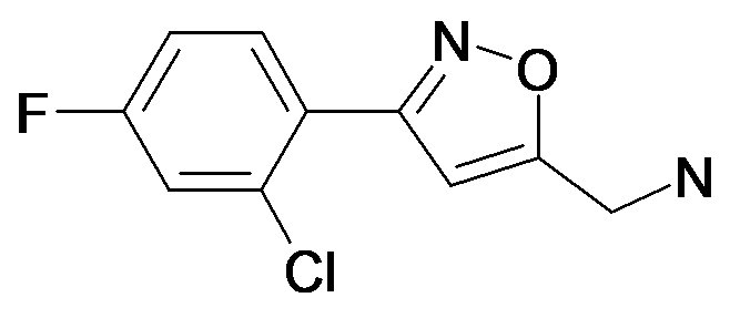 C-[3-(2-Chloro-4-fluoro-phenyl)-isoxazol-5-yl]-methylamine