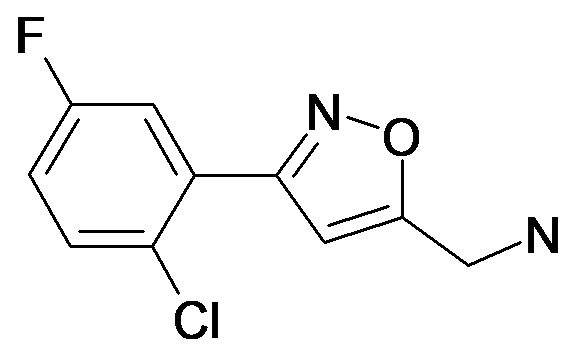 C-[3-(2-Chloro-5-fluoro-phenyl)-isoxazol-5-yl]-methylamine