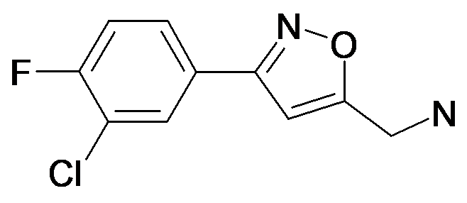 C-[3-(3-Chloro-4-fluoro-phenyl)-isoxazol-5-yl]-methylamine