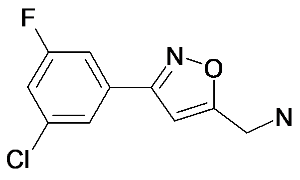 C-[3-(3-Chloro-5-fluoro-phenyl)-isoxazol-5-yl]-methylamine