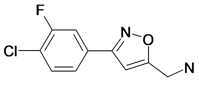 C-[3-(4-Chloro-3-fluoro-phenyl)-isoxazol-5-yl]-methylamine